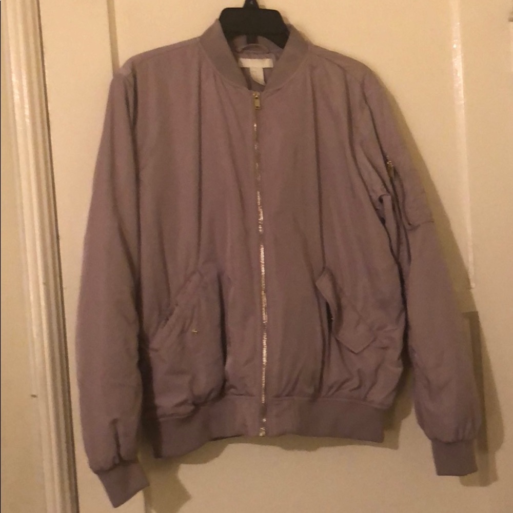 H&M Lavender Bomber Jacket
